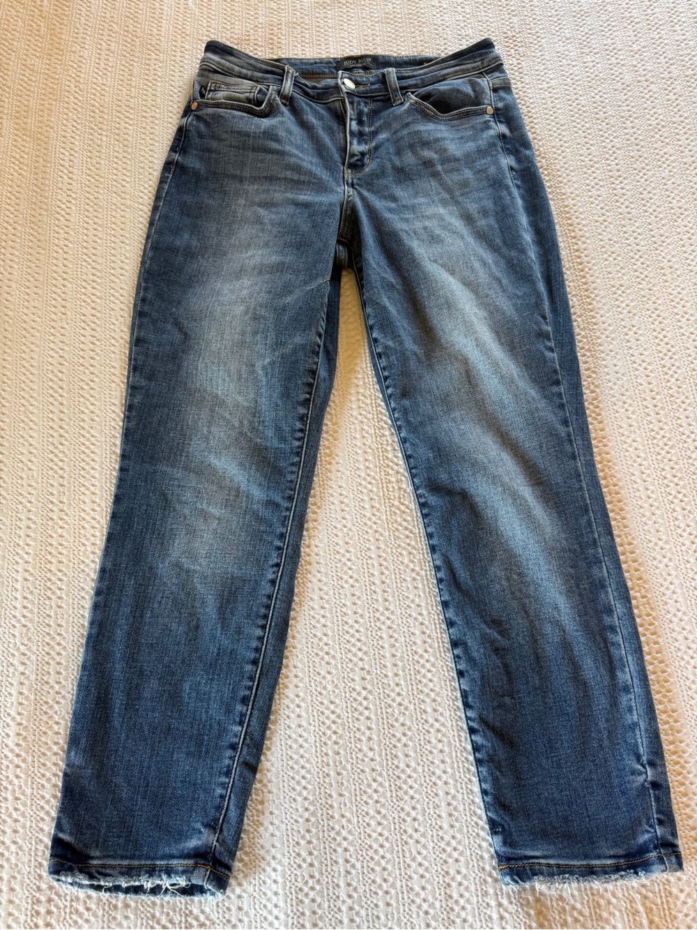 Judy Blue Faded Blue boyfriend fit Straight Leg Jeans size 5/27